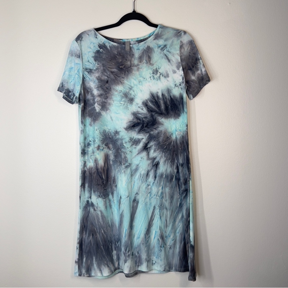 LAST TANGO size Small Tie-Dye Short Sleeve Dress